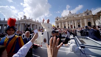 El papa Francisco, con los