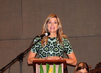 La reina Máxima disertó sobre