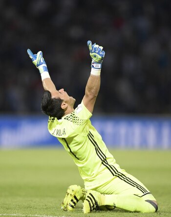 El arquero paraguayo Justo Villar