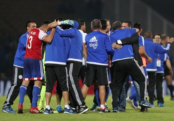 El cuerpo técnico de Paraguay