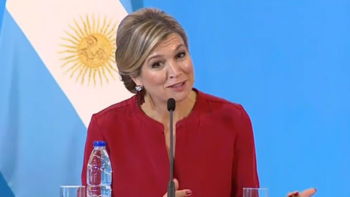 La reina Máxima brindó una