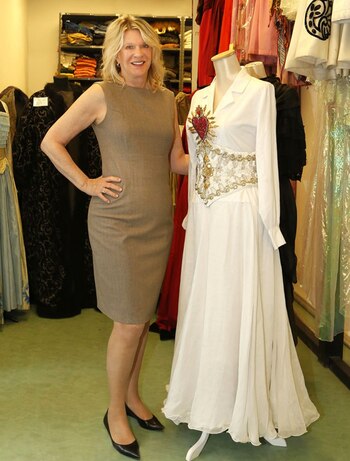 Eva Soldati, junto a una