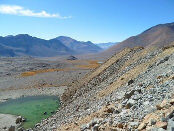 Vista de la escombrera hacia