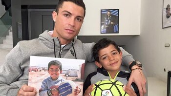 Cristiano Ronaldo, junto a su