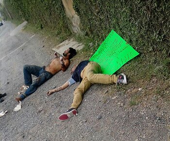 Un hombre también apareció muerto