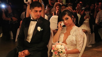 Daniela, muy emocionada