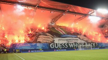 Los ultras del Legia Varsovia