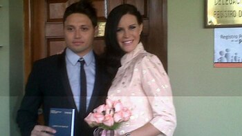 Mauro Zárate y Natalie Weber