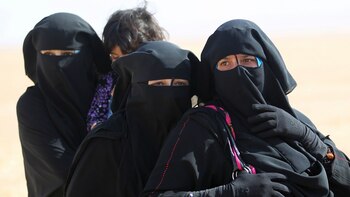 Pobladores de la villa Bajwaniyah