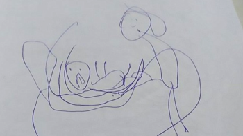 En total fueron seis dibujos