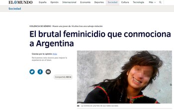 La portada de El Mundo