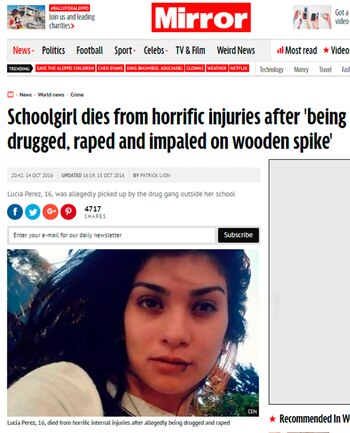 El diario inglés Mirror