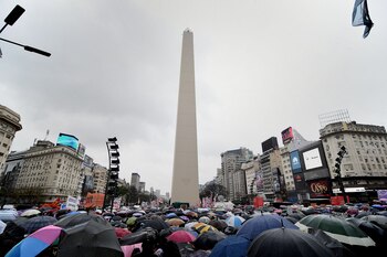 La marcha contra los femicidios