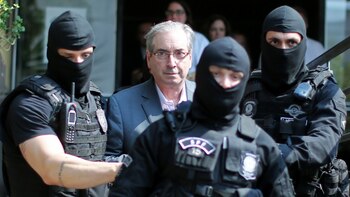 Eduardo Cunha al ser detenido