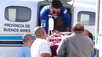 Diego Buonanotte tuvo que ser trasladado de urgencia, luego del accidente (NA)