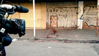 El lugar del doble crimen