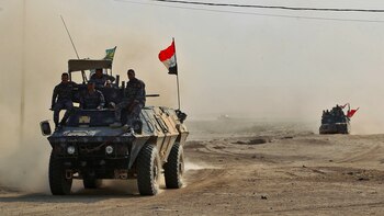 Las tropas iraquíes y kurdas