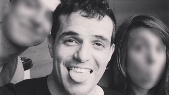 La foto con sus compañeros