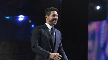 Simeone sube a recibir su