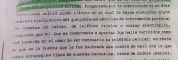 Denuncia de Matías Garfunkel