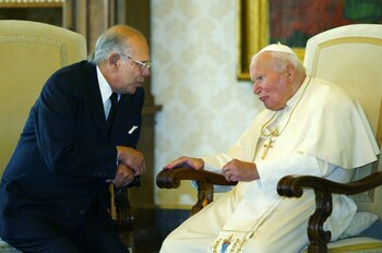Batlle durante una audiencia privada