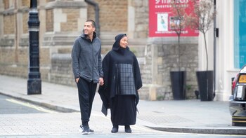 Janet Jackson con su marido,
