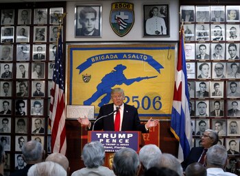 El candidato republicano Donald Trump