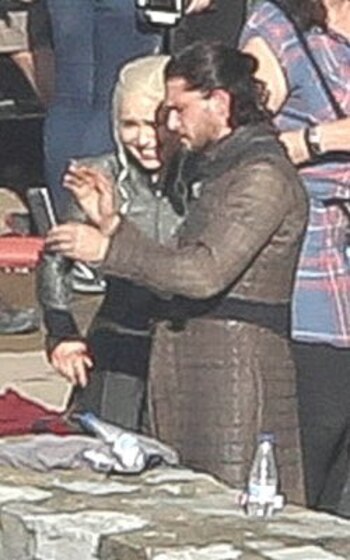 Los actores se encuentran filmando