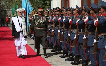Presidente afgano, Ashraf Ghani, con