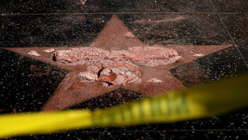 La estrella fue vandalizada por