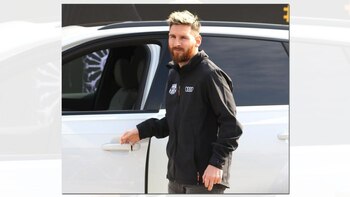 Lionel Messi y el plantel