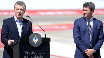 Mauricio Macri y el gobernador de San Juan, Sergio Uñac