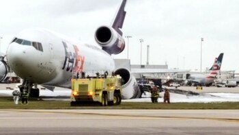 El avión FexEx 910 se