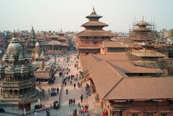 Untemplo en la plaza Durbar