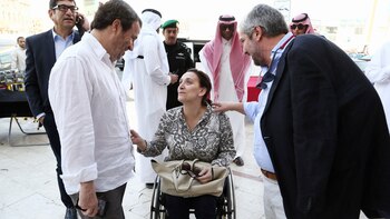 La vicepresidente en Riad, con