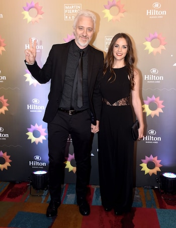 Andy Kusnetzoff y su mujer