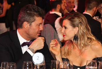 Marcelo Tinelli y Guillermina Valdés