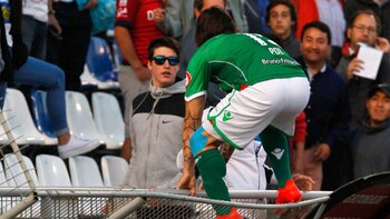 Sebastián Pol saltó la reja