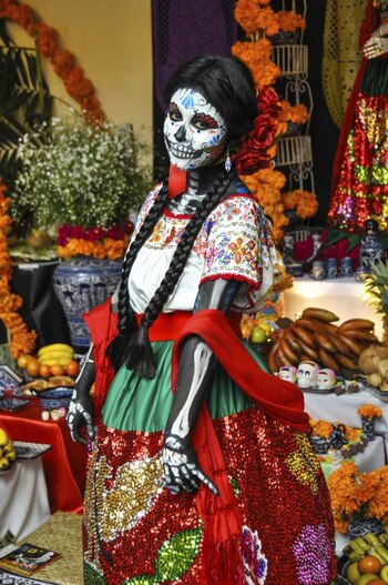 Los mexicanos visitan en familia