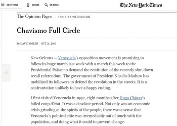 “Chavismo full circle” compara al