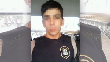 Martínez Castro, tras ser detenido.