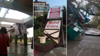 Imágenes de los destrozos tras