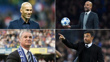 Zidane, Guardiola, Ranieri y Luis