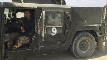 Un soldado iraquí en un