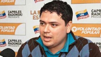 Rosmit Mantilla, de Voluntad Popular, está detenido desde 2014