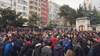 Una manifestación contra el gobierno
