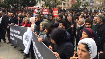 Las fuerzas turcas utilizaron gas