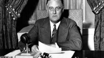 Franklin Delano Roosevelt fue el primer