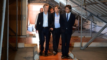 Mauricio Macri, Claudio Avruj y Germán Garavano (NA)