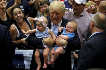 Los contenidos de Trump durante